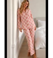 Night Kadın Bürümcük Tam Boy Pijama Takımı