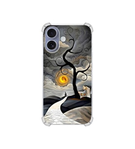 PrintiFy Apple iPhone 16plus ile Uyumlu Simya Serisi Sarmal Yolculuk Tasarımlı Uv Baskılı Köşe Korumalı Antişok Kılıf