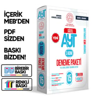 2026 3 Adım YKS-AYT Sözel MEBİ Özgün Sorular 15li Deneme Fasikül Paketi Video Çözümlü BASKI ÜCRETİ