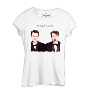 Pet Shop Boys - Actually Beyaz Kadın Tshirt