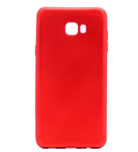 Samsung Galaxy C9 Pro Kılıf Soft Mat Premier Case (Kırmızı)