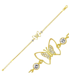 925 Ayar Gümüş Gold Bileklik