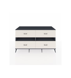 Kronos Konsol 2 Raflı 4 Çekmeceli  176x59x99 Antrasit-Antrasit/Aytaşı