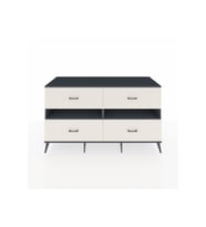 Kronos Konsol 2 Raflı 4 Çekmeceli  176x59x99 Antrasit-Antrasit/Aytaşı