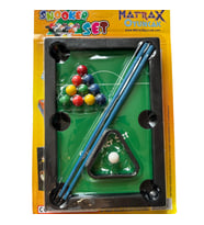 Mini Bilardo Oyunu Oyuncak 21cm x 14cm (Çok Renkli)