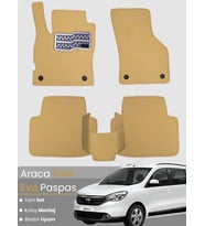 DACİA LODGY 5 KİŞİLİK (2012-2022) Uyumlu EVA Paspas Tam Set–Araca Özel,Su Geçirmez,Kolay Montaj