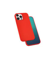 Apple iPhone 13 Pro Max Uyumlu Kılıf Zore Silk Silikon (Kırmızı)