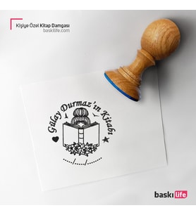 Kadın Kişiye Özel Kitap Damgası Kitap Mührü Kaşe Kitap Mühür Özel Damga 485