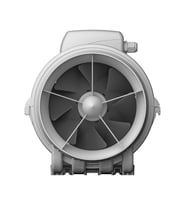 Ayas TYPHOON-200 (850-1100 m³/h) Karma Akışlı Plastik Kanal Fanı