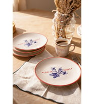 Keramika Love Of Coffee Pasta Tabağı 20 Cm 4 Adet 23455