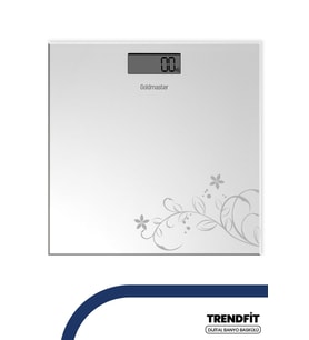 Dijital LCD Banyo Baskülü, Temperli Cam, 180 kg Kapasiteli, Sağlıklı Ölçüm