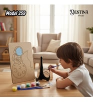Destina Ahşap Mandala Boyama Seti- Ahşap Boyama - Model 259