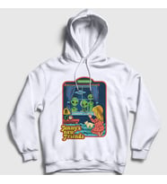 Presmono Unisex Beyaz Jenny's New Friends Kapüşonlu Sweatshirt 538617tt