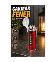 Dijital Ekranlı Tip C Şarjlı Ark Çakmak ve LED El Feneri