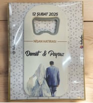 10 Adet Söz, Nişan, Nikah, Düğün Hediyesi Açacak Magnet Kart ve Ambalajlı Tek Tek (uznmg3)
