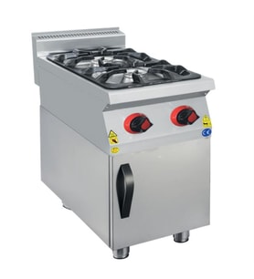 CSA Karacasan 900 Seri Dolaplı 40 cm 2 Gözlü Doğalgazlı Ocak