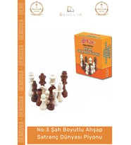 #SatrançPiyonu Eksik Takımı Tamamlama Kaliteli Dayanıklı Doğal Boy No 3 Ahşap Satranç Dünyası Piyonu