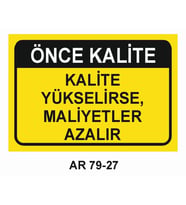 İŞ GÜVENLİĞİ UYARI LEVHASI 1 ADET PVC 21 X 29CM
