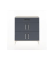 Arges Şifonyer 3 Raflı Tek Çekmeceli 4 Kapaklı 88x30x96 Aytaşı-Antrasit