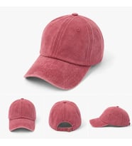 Unisex Yıkamalı Baseball Şapka Vintage Görünümlü