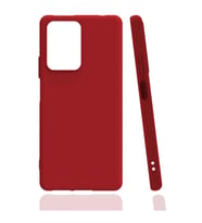 Xiaomi Mi 11T Pro Kılıf Kamera Korumalı Silikon Rubber Arka Kapak (Kırmızı)