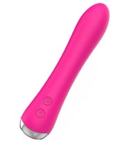Isıtmalı Şarjlı  Güçlü Titreşimli Esnek Silikon Vibratör 17.5 cm
