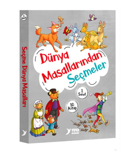 Yuva 1.Sınıf Dünya Masallarından Seçmeler Seti 10Lu 16şar syf