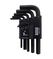 Brio Allen Anahtar (Alyan Anahtar) Seti Kısa 9 Parça 1,5-10 Mm