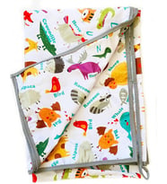 Zoo Su Geçirmez Yer/Masa Örtüsü, 145x300cm, Dikdörtgen,%100 Polyester, Aktivite, Yemek ve Oyun İçin, Doğa Dostu ve Çevreci
