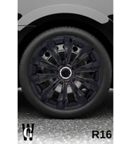 Peugeot 607 16 İnç Jant Kapağı (4 ADET) Siyah S119
