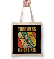 Throwers Don't Have Finish Lines Javelin Throwing Bez Çanta Uzun Saplı