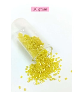 Kesme Cam Boncuk 2mm - 20 Gram - Koyu Sarı -BNC337