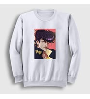 Presmono Unisex Beyaz Josuke Joestar Anime Jojo Sweatshirt 321811tt