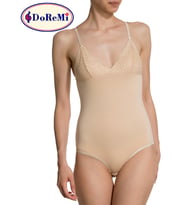 İnce Askılı Dantelli Body (Ten)
