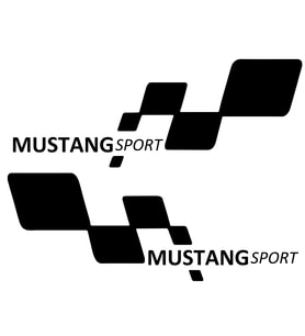 MUSTANG  sport 2 Etiket Yapıştırma 30cmx11cm MMD260