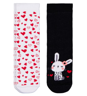 Civil Girls Bunny Havlu  2'li 2-12 Yaş Kız Soket Çorap - Standart