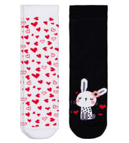 Civil Girls Bunny Havlu  2'li 2-12 Yaş Kız Soket Çorap - Standart