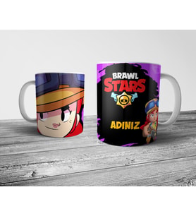 Pixxa  Brawl Stars JESSIE Kişiye Özel İsimli Kupa Bardak