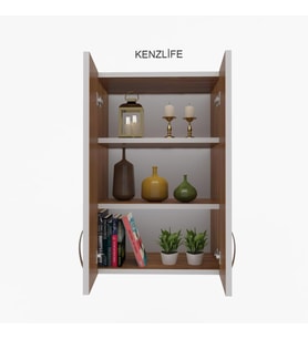 Kenzlife mutfak dolabı idil  090.040.32 cvz 2 raflı kapaklı  ofis banyo kiler evrak kitaplık