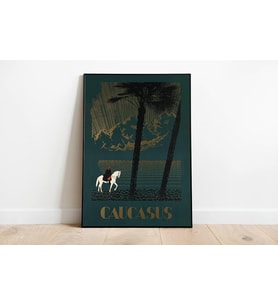 pgzzNM929 Kafkasya Vintage Sanatsal Poster 60x90cm.