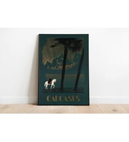 pgzzNM929 Kafkasya Vintage Sanatsal Poster 60x90cm.