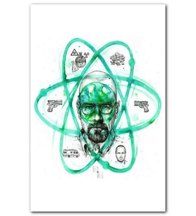 CakatabloBreaking Bad Walter White Atom Sembolü MDF Tablo