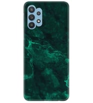 Kılıfland Samsung Galaxy A52 Kılıf Silikon Resimli Kapak Yeşil Koyu Mermer Stok 1296