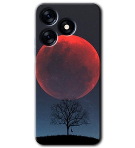 Tecno Spark 10 Pro Kılıf HD Desen Baskılı Kılıf - Kanlı Ay