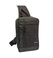 BodyBag Çanta Büyük Boy USB Çıkışlı Özel Askılı & Sağ ve Sol Yön Degiştirme Özel Dokuma Kumaş Uniseks Çanta (Siyah)