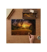 Ağaç - Günbatımı - Doğa Manzarası Tasarımı 240 parça Ahşap Puzzle Ahşap Kutuda MP05149