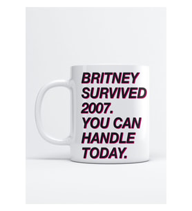 Britney Survived 2007 Baskılı Porselen Kupa Bardak