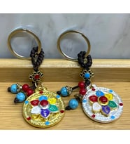 Metal Lotus Tılsımlı Şans Anahtarlık Alk4460