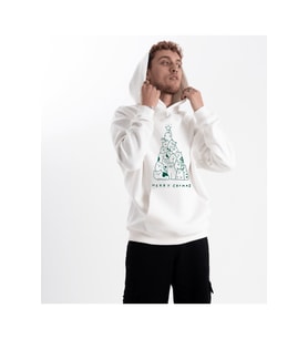 Unisex Merry Catmas Kapüşonlu Sweatshirt