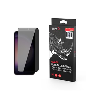 Lexroo Galaxy S23 Rika Premium Privacy Temperli Cam Ekran Koruyucu - Siyah
